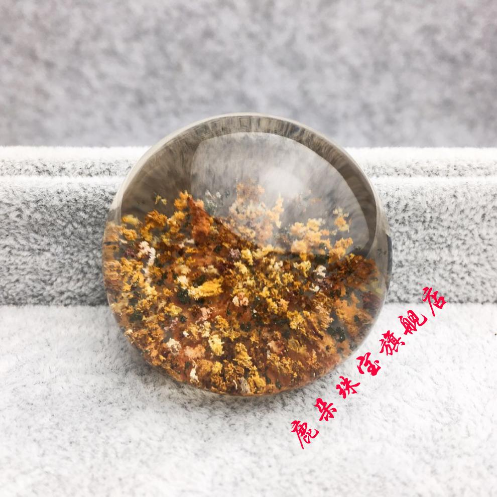 鹿朵收藏级水晶四季彩幽灵聚宝盆水滴吊坠项链毛衣链男女22