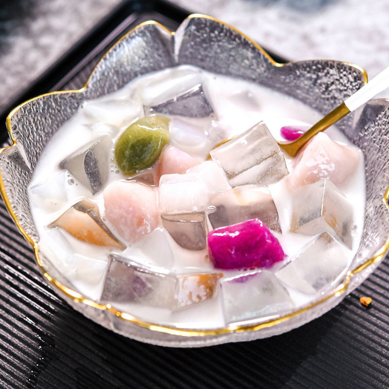 白凉粉儿童专用家用自制果冻网红白凉粉冰粉布丁冰粉自制甜品蛋糕布丁