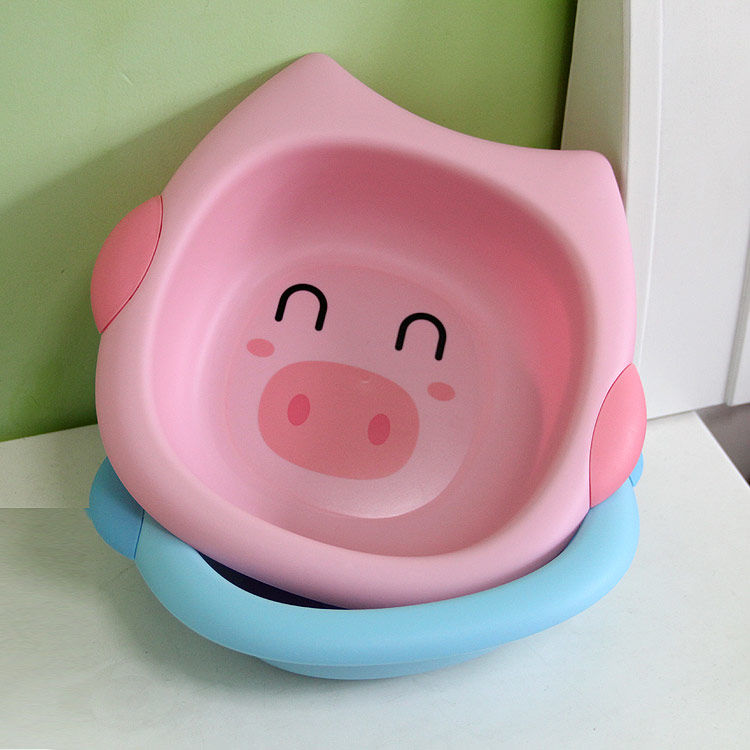 晗畅 可爱儿童宝宝婴儿洗脸盆家用小脸盆小猪盆少女学生宿舍用新生儿