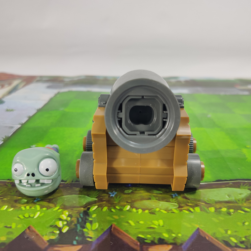 植物大战僵尸玩具小鬼僵尸炮海盗大炮车可射击小鬼带回力单个大号