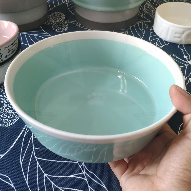猫咪水碗 超大 陶瓷狗碗狗粮食盆猫咪碗喝水碗超大特大号中大型犬吃饭