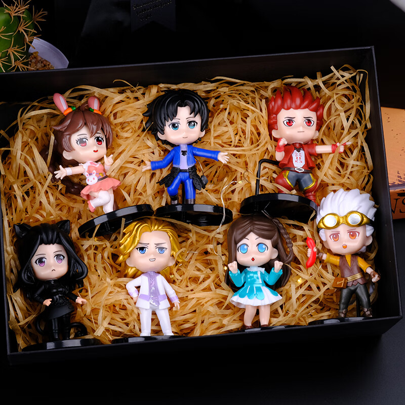 桌面摆件游戏手办斗罗大陆动漫周边人物摆件卡通桌面装饰盲盒公仔唐三