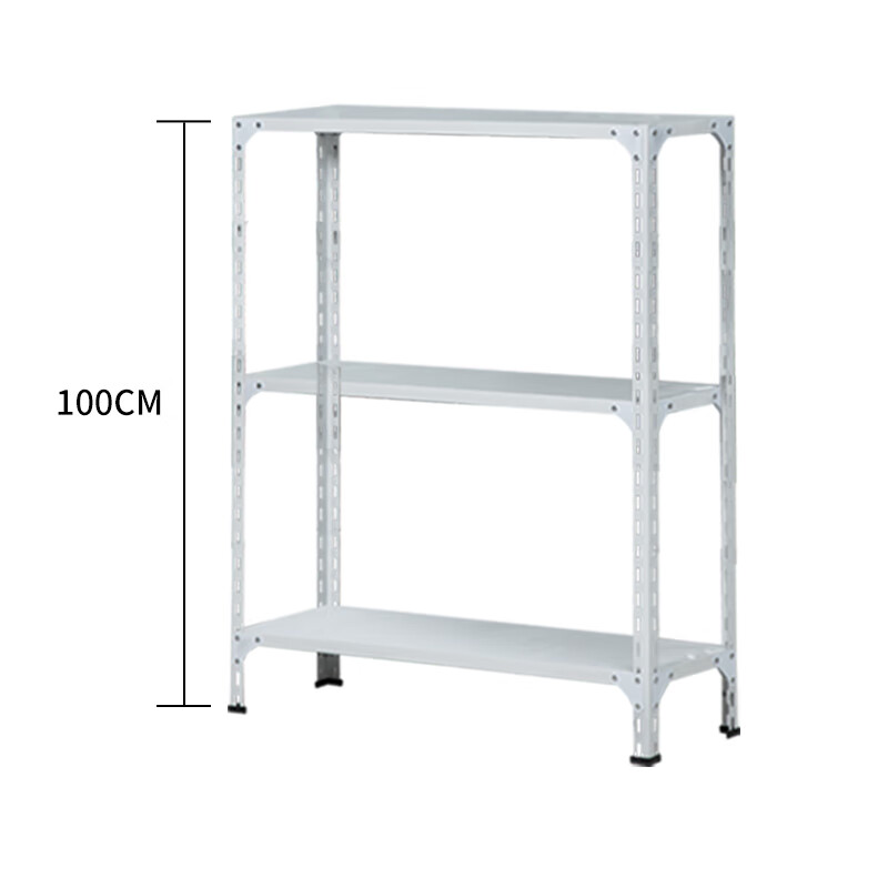仓储货架置物架储物超市角钢阳台厨房仓库展示铁架子二手定制 白色 高