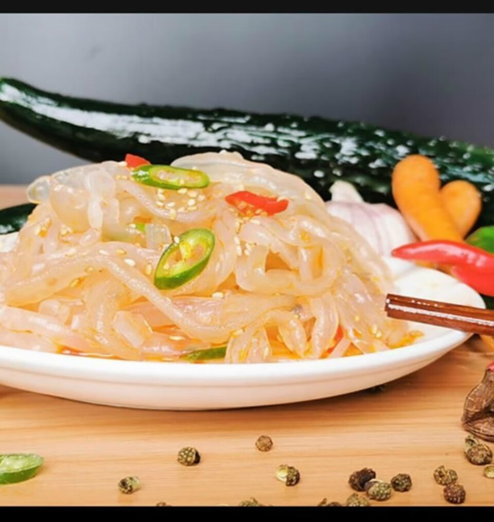 大连海湾特产即食凉拌海蜇头海蜇丝200g海鲜老陈醋蛰头蜇丝 海蜇丝5袋