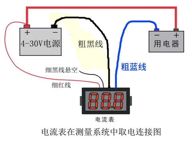 定制高精度五位直流电流表表头数显数字显示超四位半毫安电流表红色