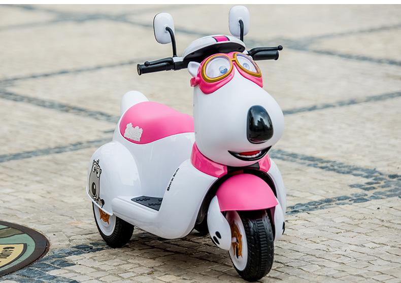 倒霉熊小车车倒霉熊儿童电动摩托车男孩三轮车充电遥控电动车宝宝大号