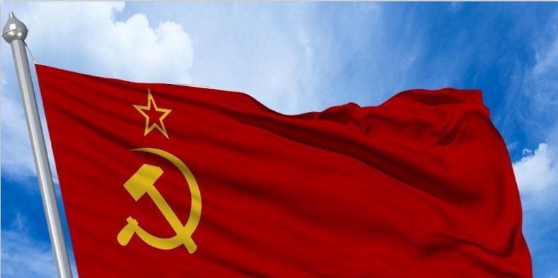苏联国旗和中国国旗图片