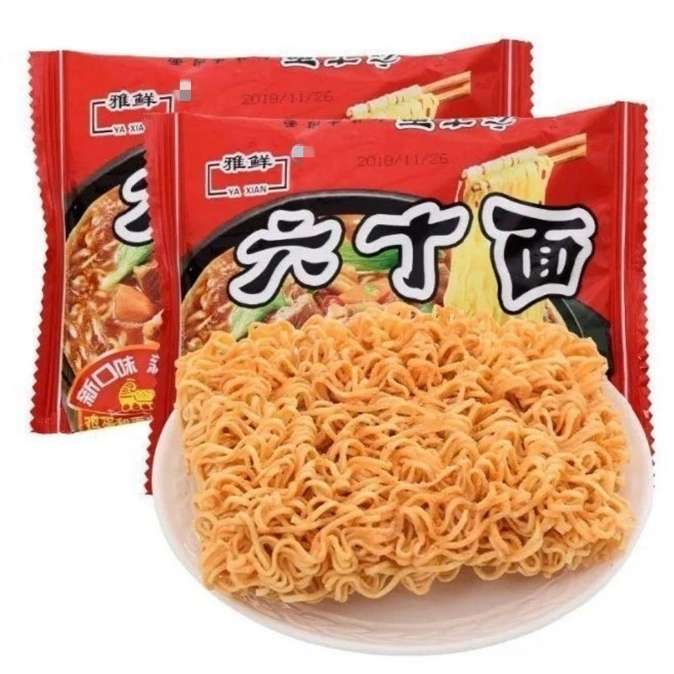 【京品优选】老式老牌六丁目方便面干吃面雅鲜干脆面小时候的味道90后