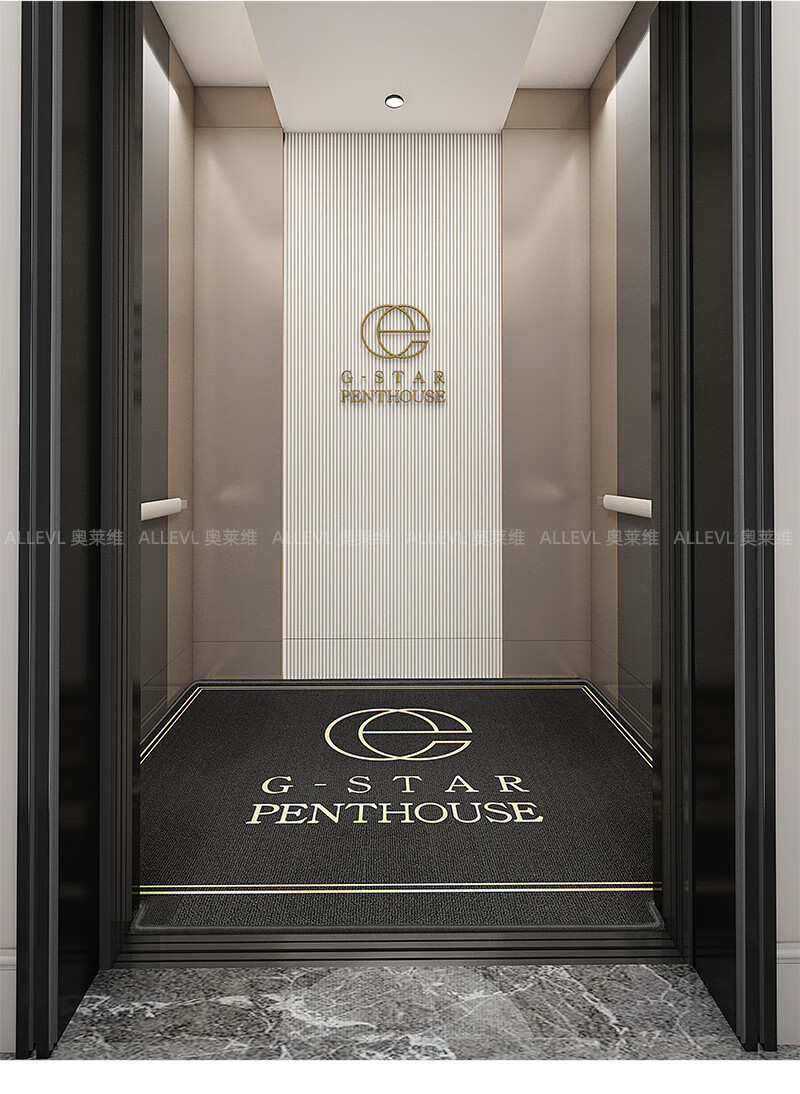 2022新款电梯地毯电梯间内轿厢商用地毯logo印字酒店迎宾地垫pvc星期