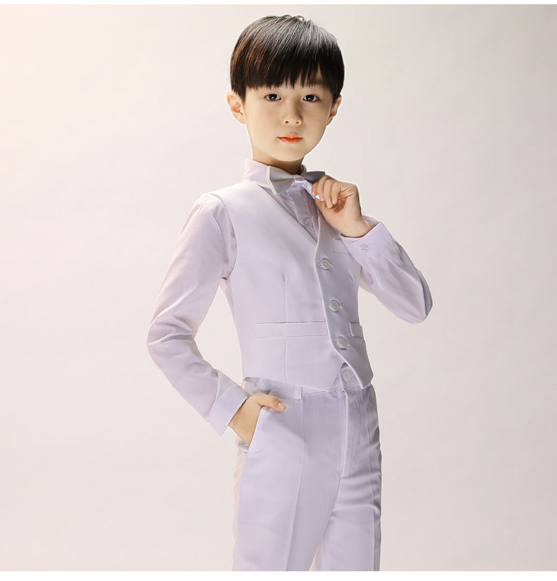儿童西装套装小主持人服装男孩钢琴演出服男童西服花童礼服朗诵比赛晚