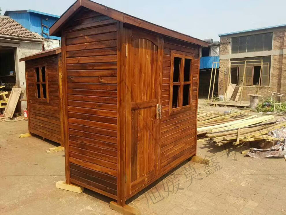 储藏柜收纳柜定制防腐木储藏室小木屋户外售货亭储物柜收纳柜木岗亭木