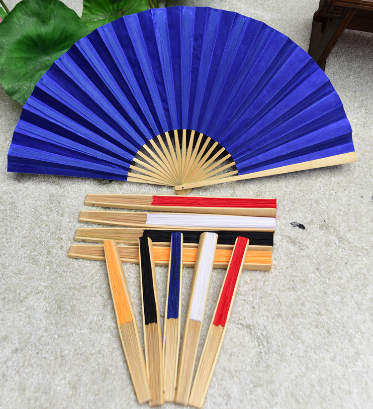 川剧变脸扇子 川剧变脸专用扇子 表演扇 折扇1尺2,1尺5变脸扇子 深蓝
