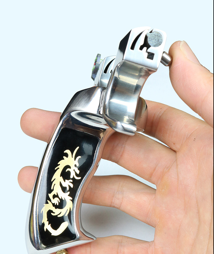 分体反曲霸龙25撑头提拉速夹免绑秒换扁皮高精准高压弹弓 两面霸龙