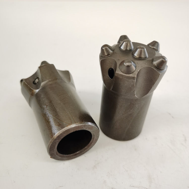 冷压球齿钻头凿岩机隧道矿山花岗岩钻头出口梅花钎头30冷压4齿专打硬