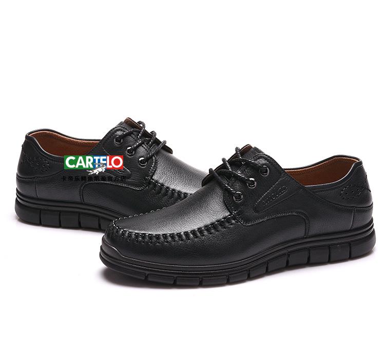 卡帝乐鳄鱼潮牌爸爸鞋子30男士40休闲50岁中年人夏天真皮软底老人男鞋