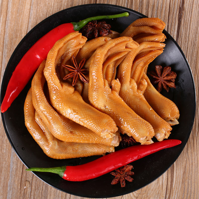 泡鸭爪龙岩泡爪福建特产休闲香辣下洋土楼风味零食小吃泡鸭掌原味微微