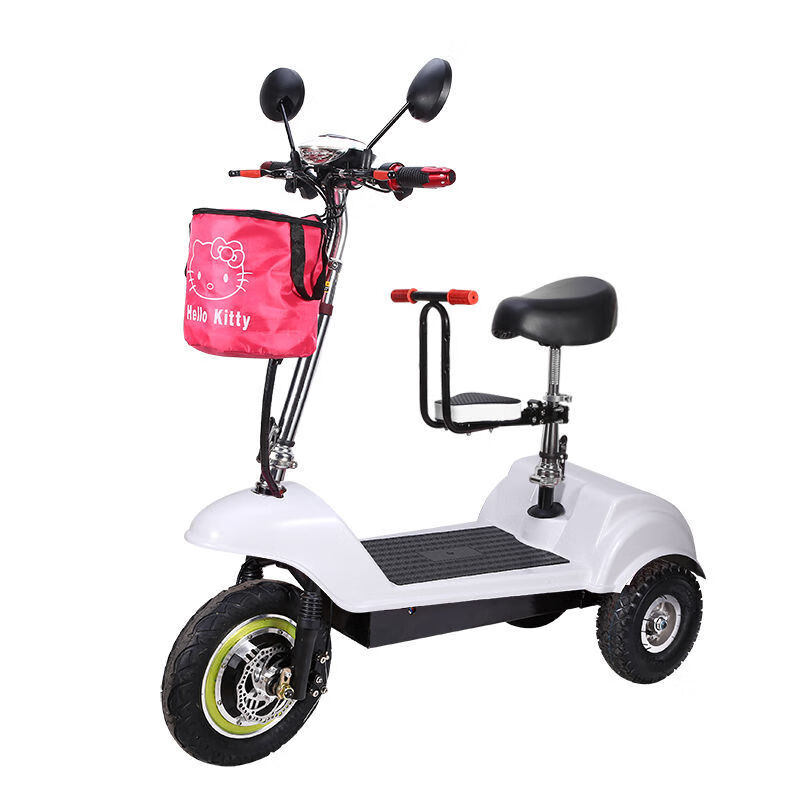 家用轻便小型女士代步车迷你电动三轮车小型便携折叠电瓶车成人女性