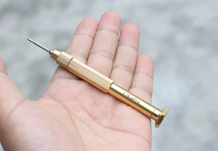 6三角螺丝刀oppo华为手机维修拆机工具 六角形t1螺丝刀(铜手柄)【图片