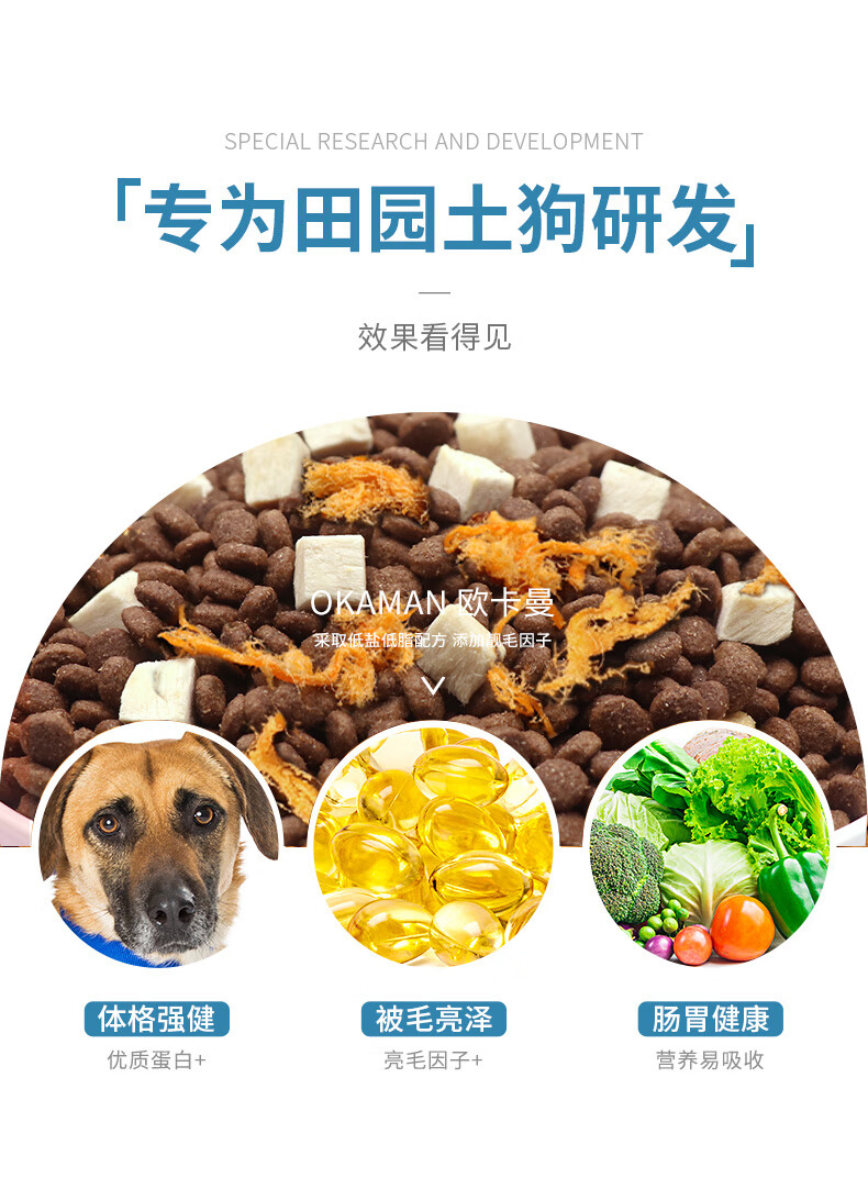 京选秋颖联名皇家土狗中华田园犬专用狗粮 幼犬成犬小型大型犬通用型