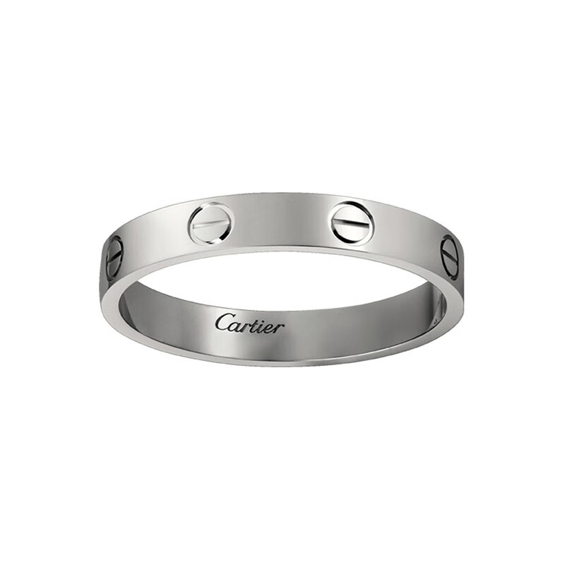 卡地亚 cartier 经典款love系列18k白金结婚对戒b4085100代代购预售