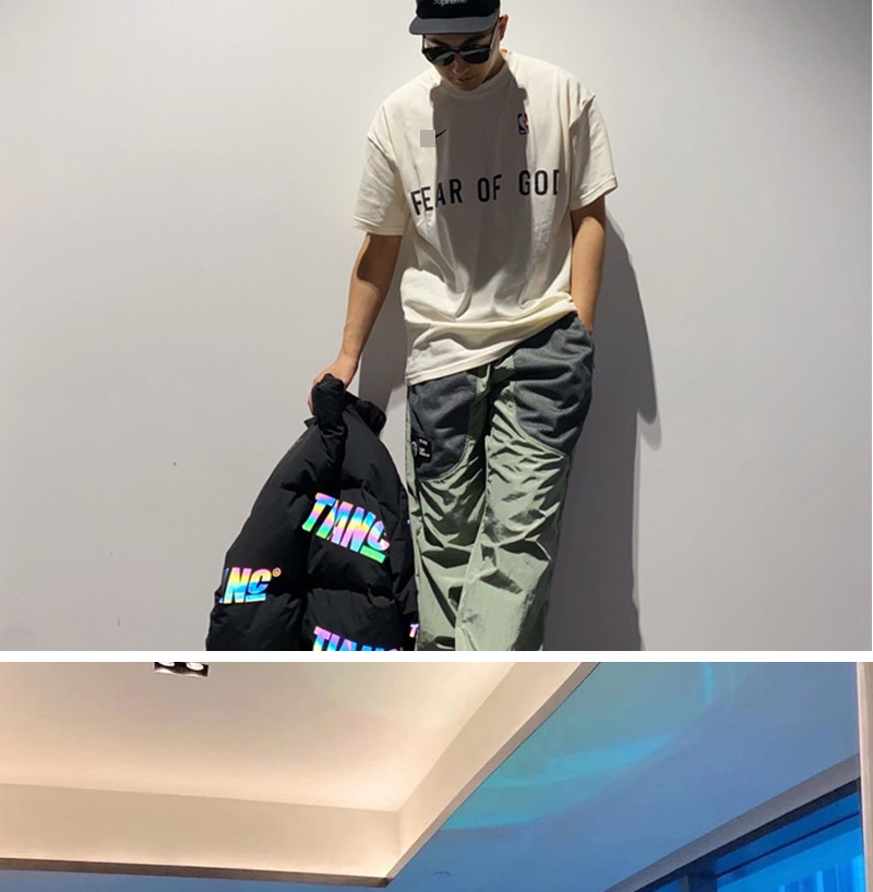 汤米伍德fog fear of god三方联名nba essentials短袖t恤男女复线纯棉