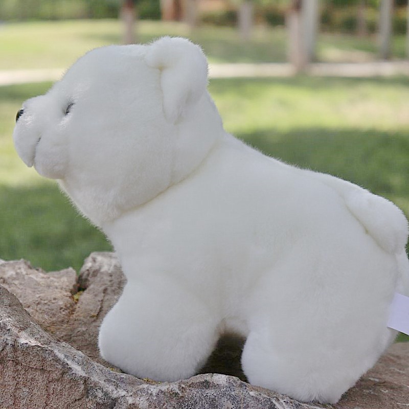大白熊玩偶 创意可爱北极熊毛绒玩具海洋馆白熊公仔玩偶迷你小号娃娃