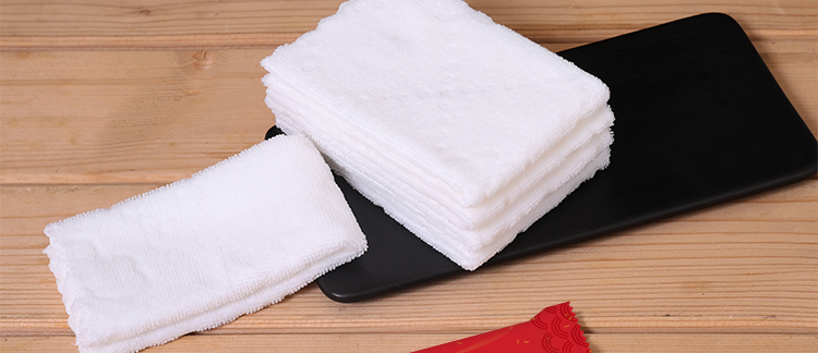 饭店用一次性湿毛巾酒店小包装订制定做logo擦手独立100条t