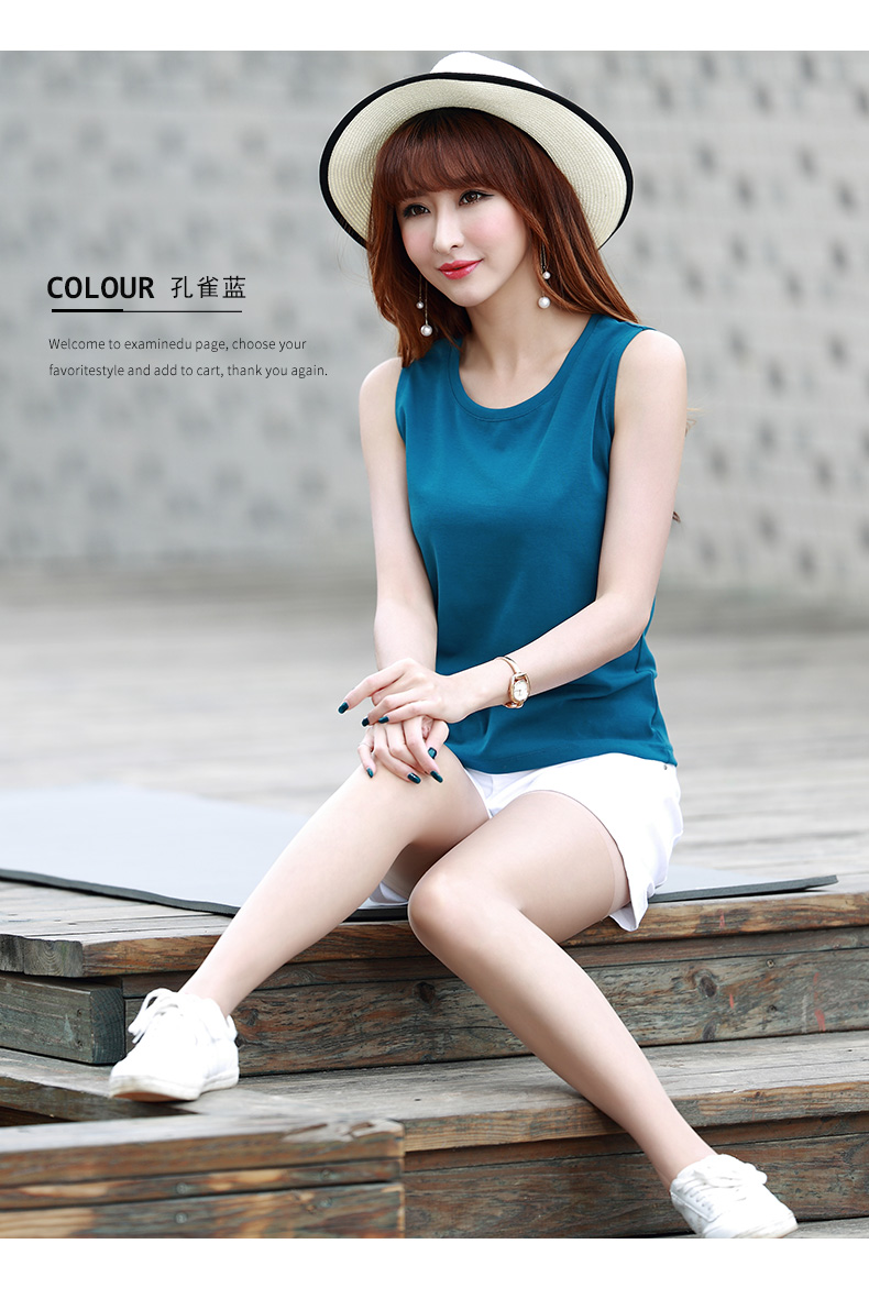 女士砍袖藏蓝色夏季坎袖外穿吊带宽松百搭显瘦上衣袖背心女 灰色 xl