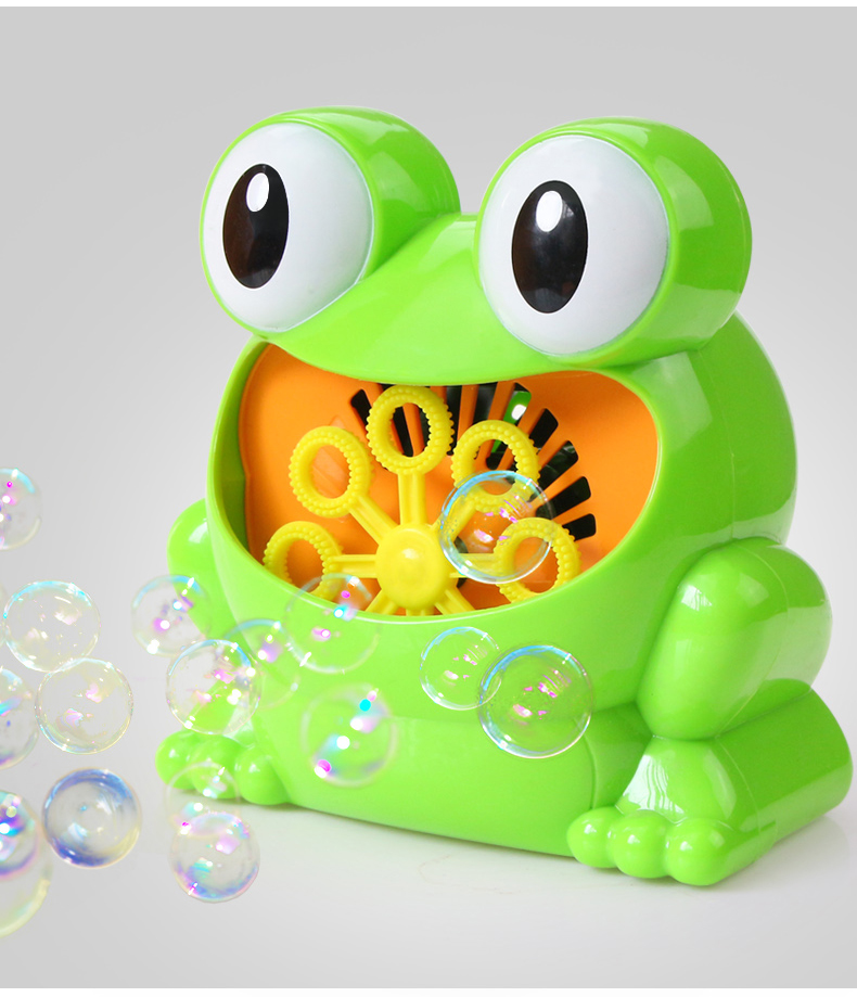 抖音同款全自动泡泡机盒抖音同款青蛙全自动泡泡机不漏水儿童电动宝宝