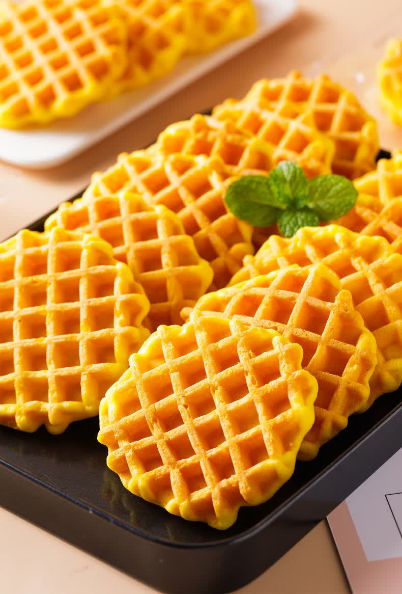 【华夫软面包】零食小吃早餐批发整箱5包10片 华夫饼