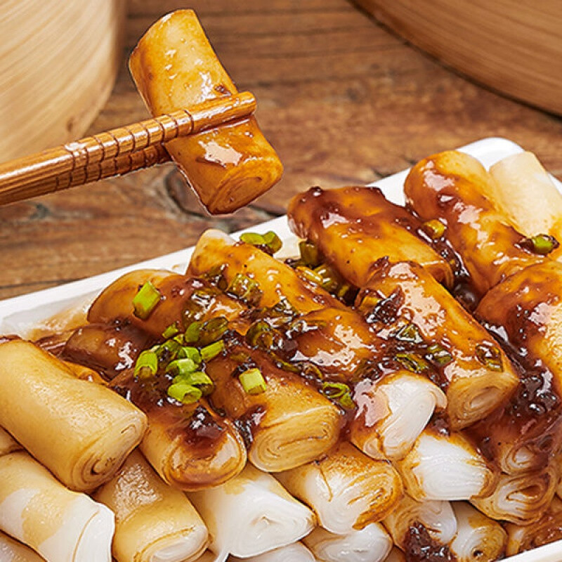 养点珍珠粉 广东肠粉养点珍珠粉加热早餐速食半成品懒人宵夜食品营养