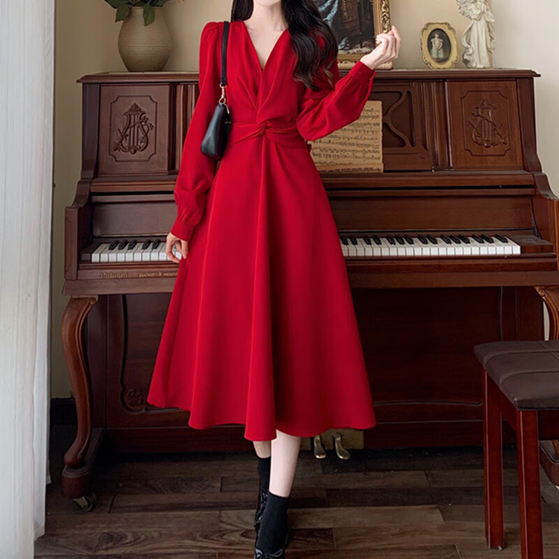 napitt 胖妹妹大码新娘结婚服敬酒服平时可穿秋冬胖mm订婚回门礼服