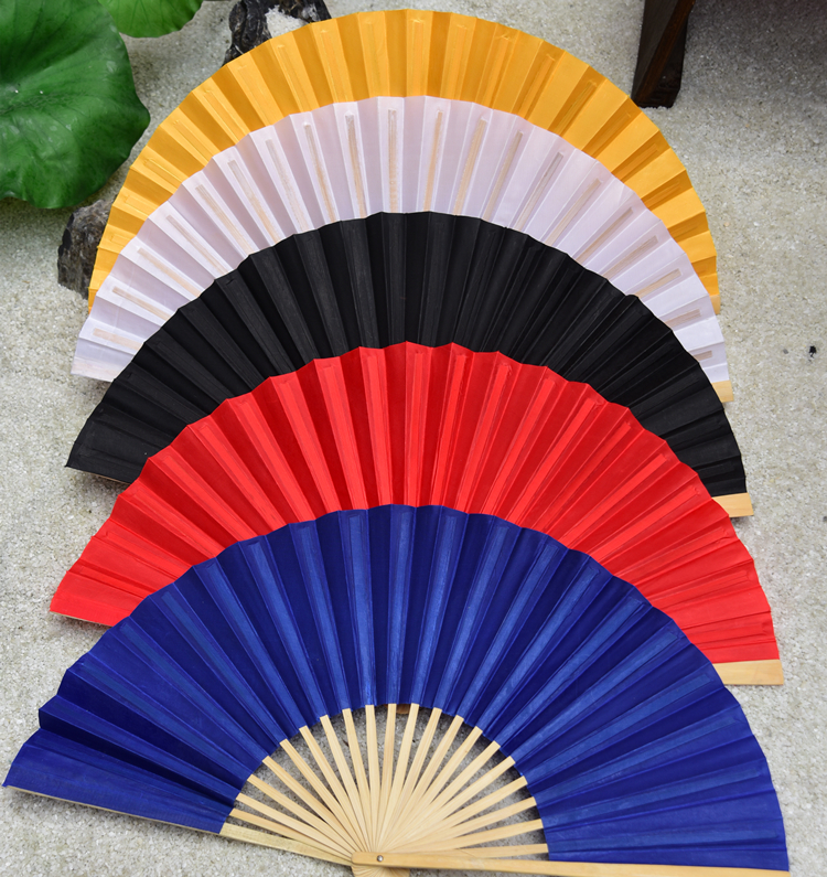 川剧变脸扇子 川剧变脸专用扇子 表演扇 折扇1尺2,1尺5变脸扇子 深蓝