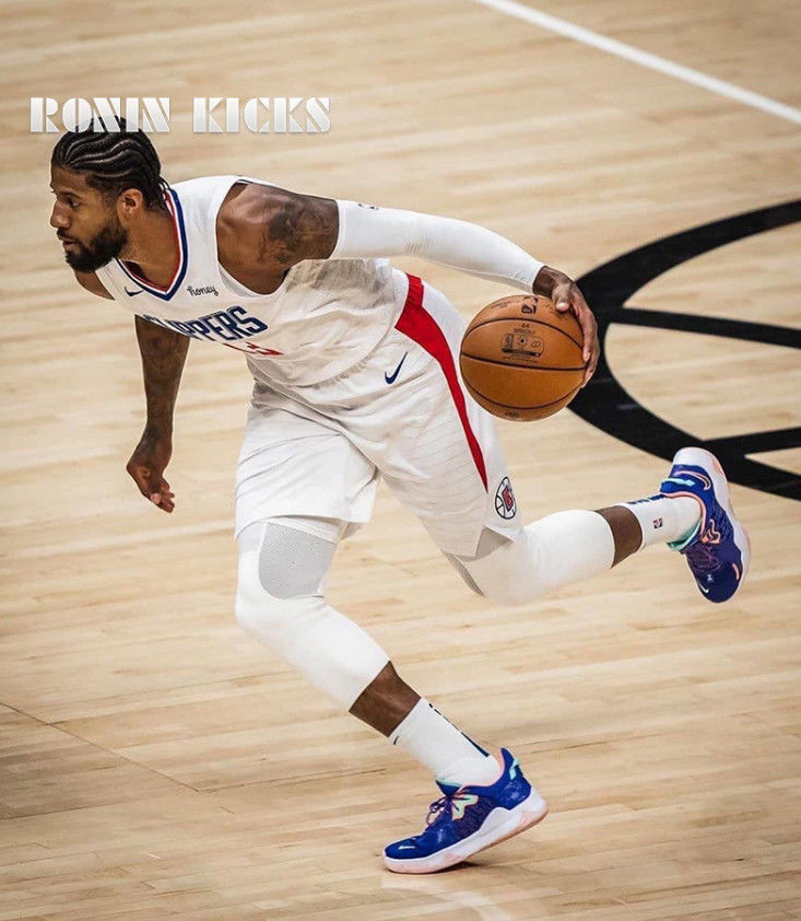 pg5保罗乔治5代篮球鞋联名泡椒47黑白男实战气垫耐磨战靴pg5白黑39