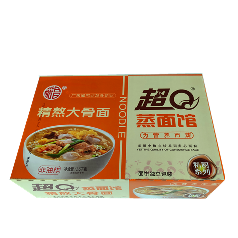 裕昌超q蒸面馆面 鲍鱼鸡汤面 精熬大骨面720克12独立小包 1.