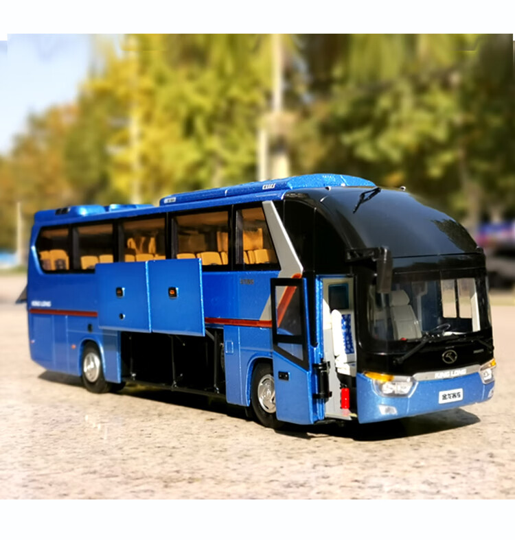 合金客车大巴模型原厂138厦门金龙龙威xmq6129y5仿真公交车模型金龙