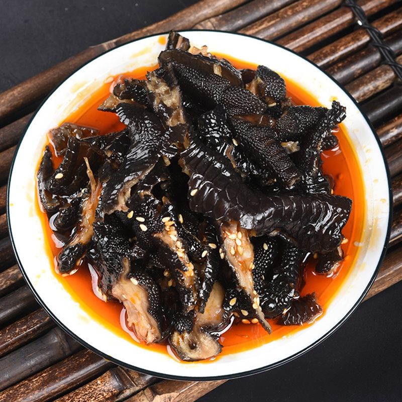 麻辣去骨土鸡脚250香辣红油鸡爪无骨凤爪四川脱骨黑鸡脚 250g麻辣黑