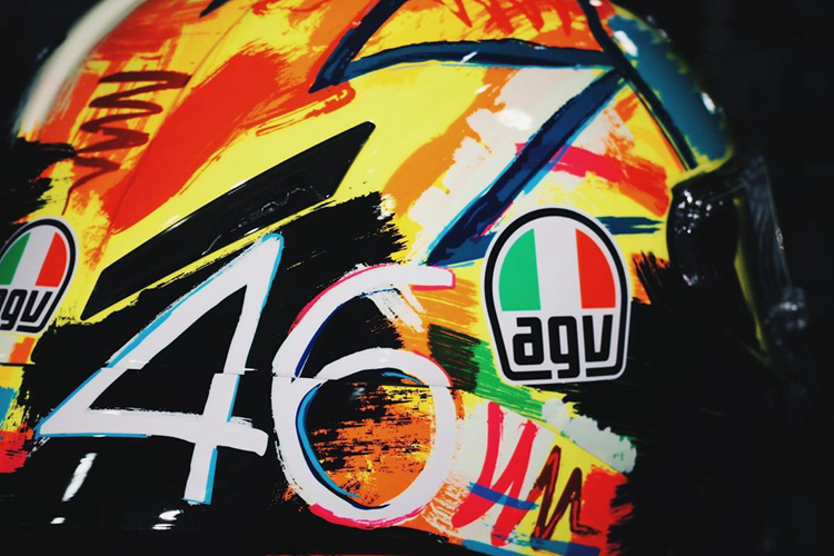 agv碳纤维70周年 pistagprr70周年罗西日月罗拉轨迹串珠摩托车赛道碳