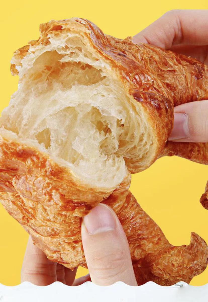 可颂牛角包黄金牛角包25g可颂面包羊角早餐代餐下午茶新鲜25g24个整