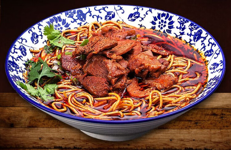 京选襄阳牛肉面湖北特产早餐速食红油牛杂面窝子面海带面臊子面牛肉