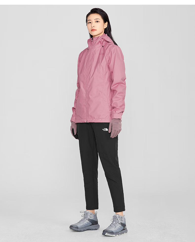 thenorthface北面三合一冲锋衣女户外防水保暖上新5azw p4k/米色 m