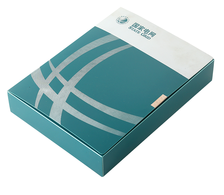 国家电网国网绿档案盒pp塑料硬纸板文件资料盒电力供电定制logo国网绿