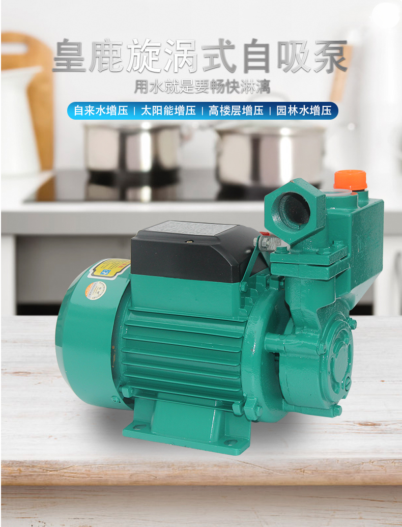 家用单相旋涡式自吸电泵自吸泵自来水管道泵吸水泵增压泵220v 128w
