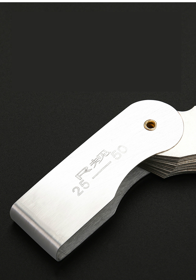 半径规r规样板高精度r角规测量工具圆弧尺r0315r17r7515r52100mm