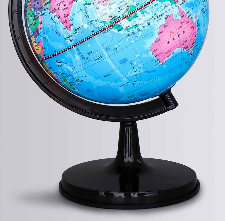 启蒙早教初中生工艺益智玩具摆件品中国地图地理教学版立体自转地球仪