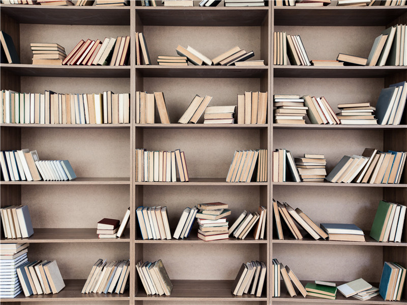 书架背景布主播背景布3d直播间书房书柜背景布3d立体办公室背景布高清