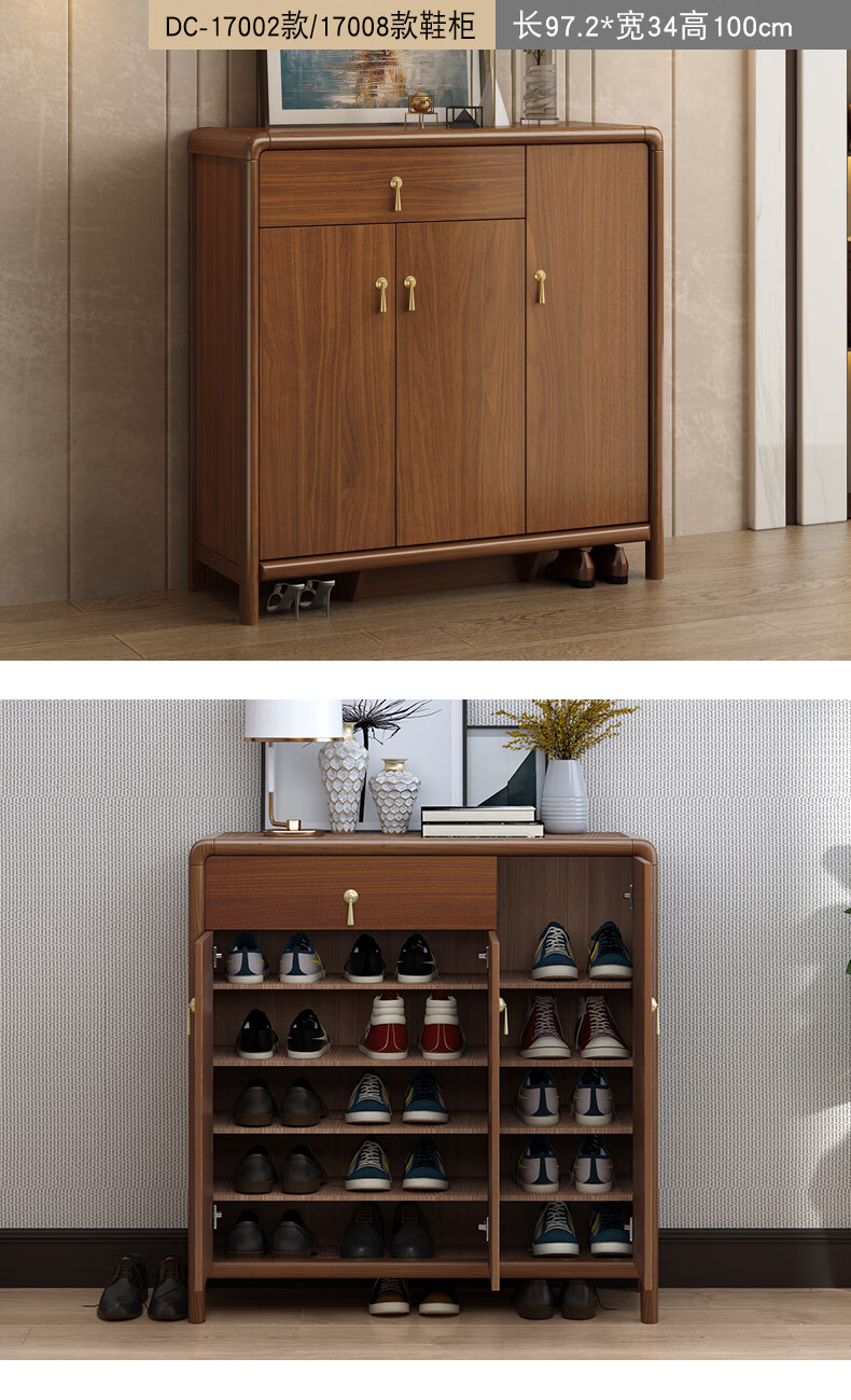 全鞋柜新中式家用门口外简约现代大容量入户门口玄关柜收纳柜店家力荐