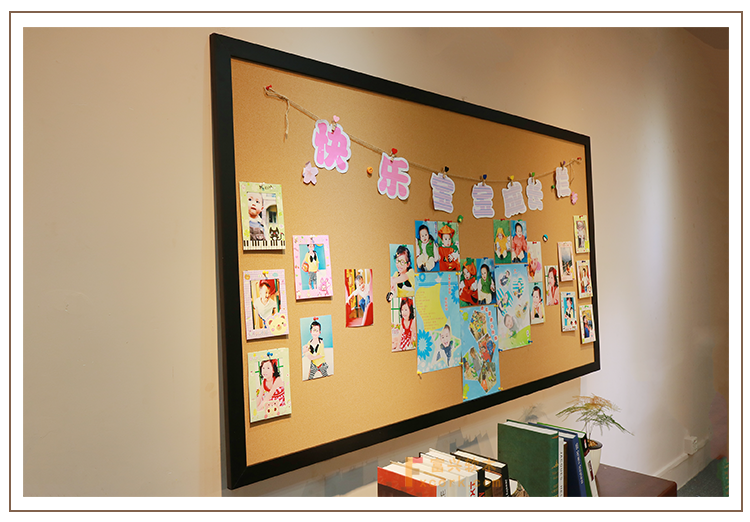 小米生态家居同款展示板彩色软木板照片墙定制背景墙创意公告栏宣传