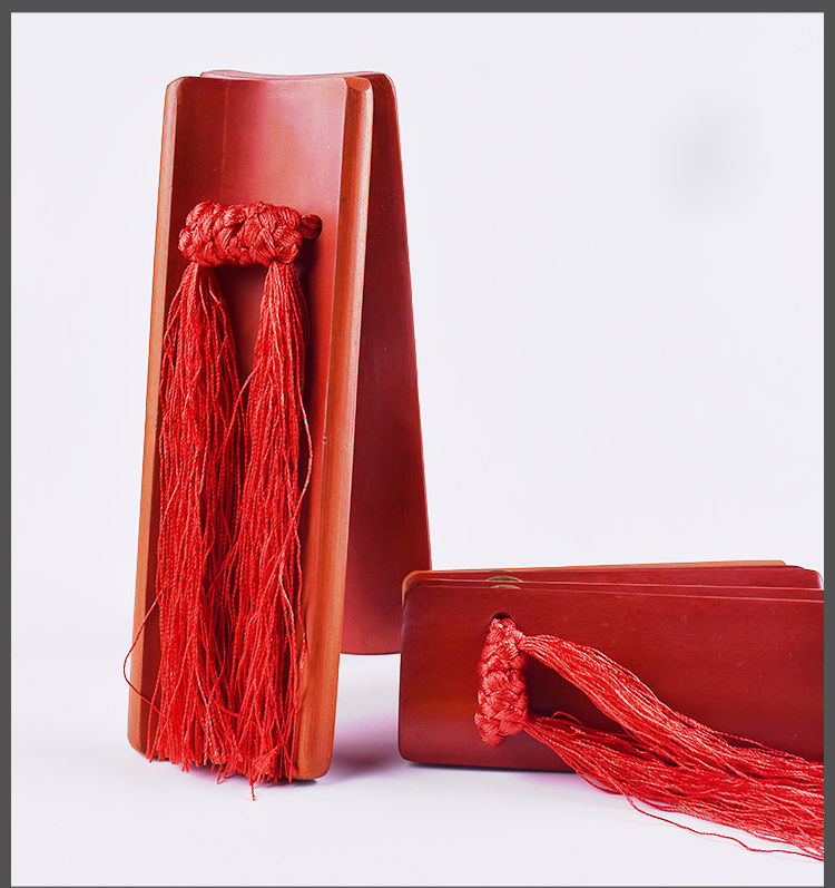 德云社快板竹板小学生初学者响板一对表演专业道具成人款大板两片原色