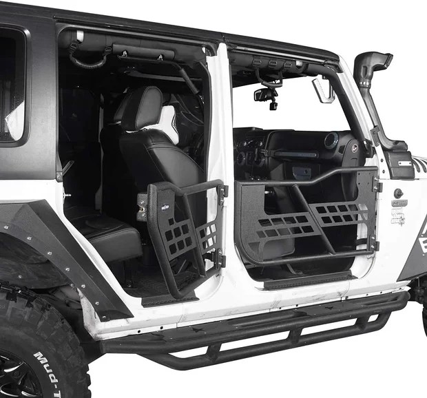 适用于jeep吉普牧马人jk jl半门叛逆者改装半门 2/4门配后视镜 jl圆管